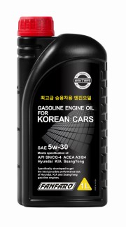Моторна олива синтетична 5W-30 Fanfaro KOREAN CARS, 1л