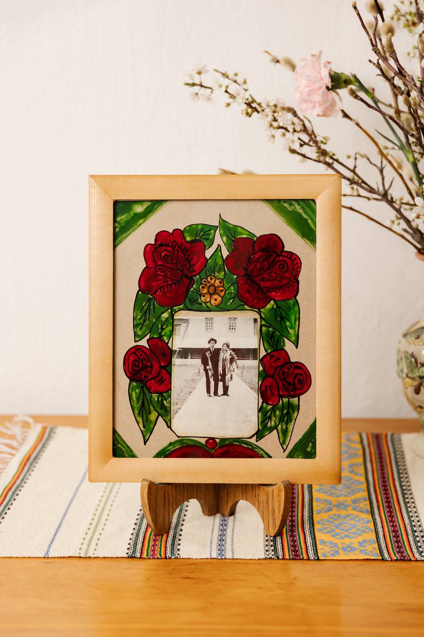 Мальована рамка "Ружі", 28*23 см