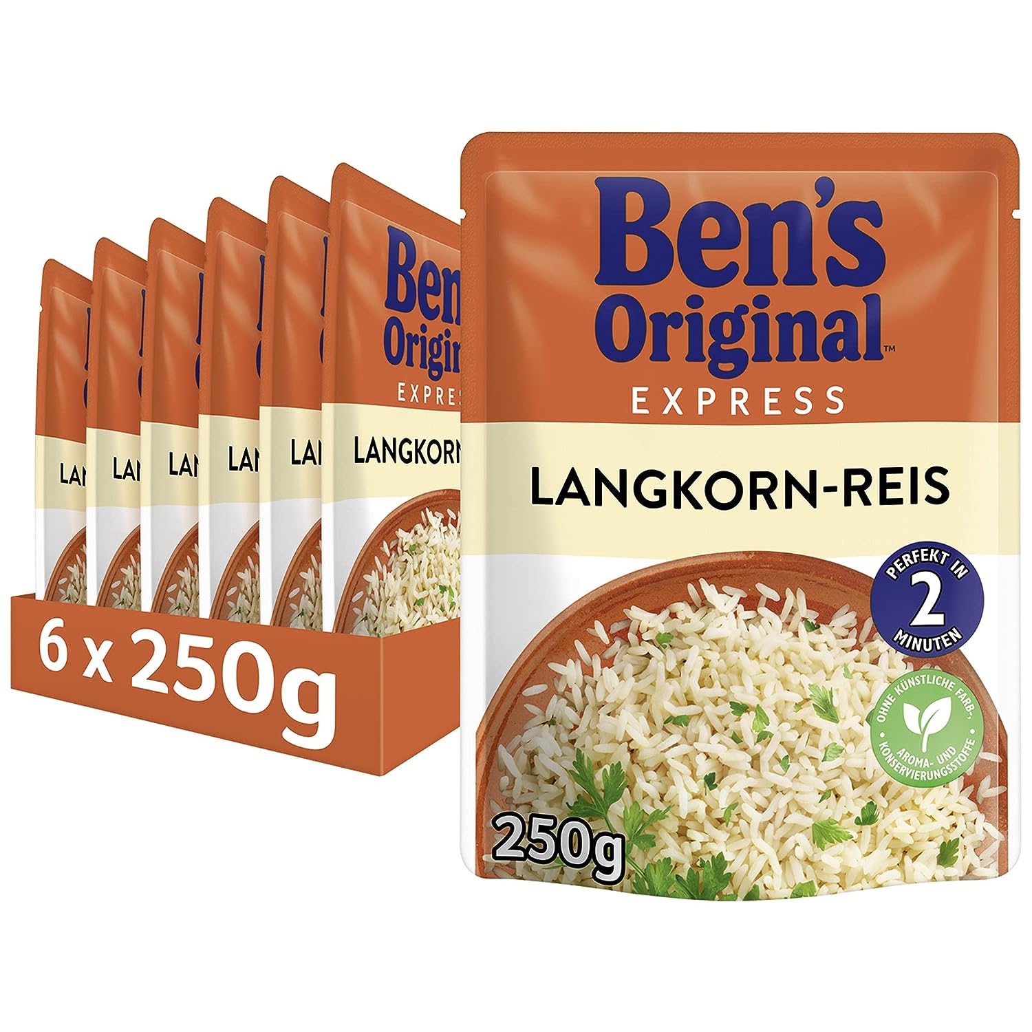 Ben's Original Express-Reis Original Langkorn Миттєвий Рис Лонгкорн 250 г 1 шт