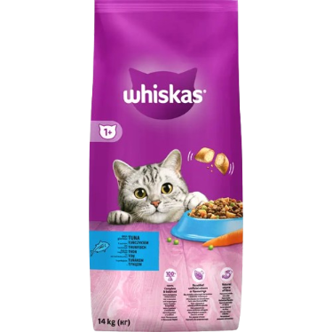 Сухий корм для котів Віскас (Whiskas) з тунцем, 14 кг