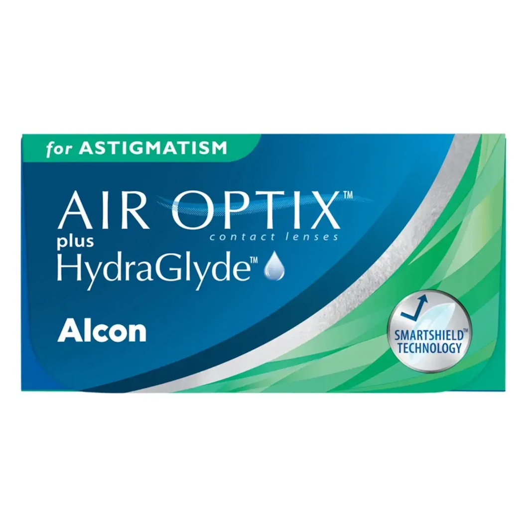 КОНТАКТНІ ЛІНЗИ ALCON AIR OPTIX PLUS HYDRAGLYDE FOR ASTIGMATISM (3шт/уп.)