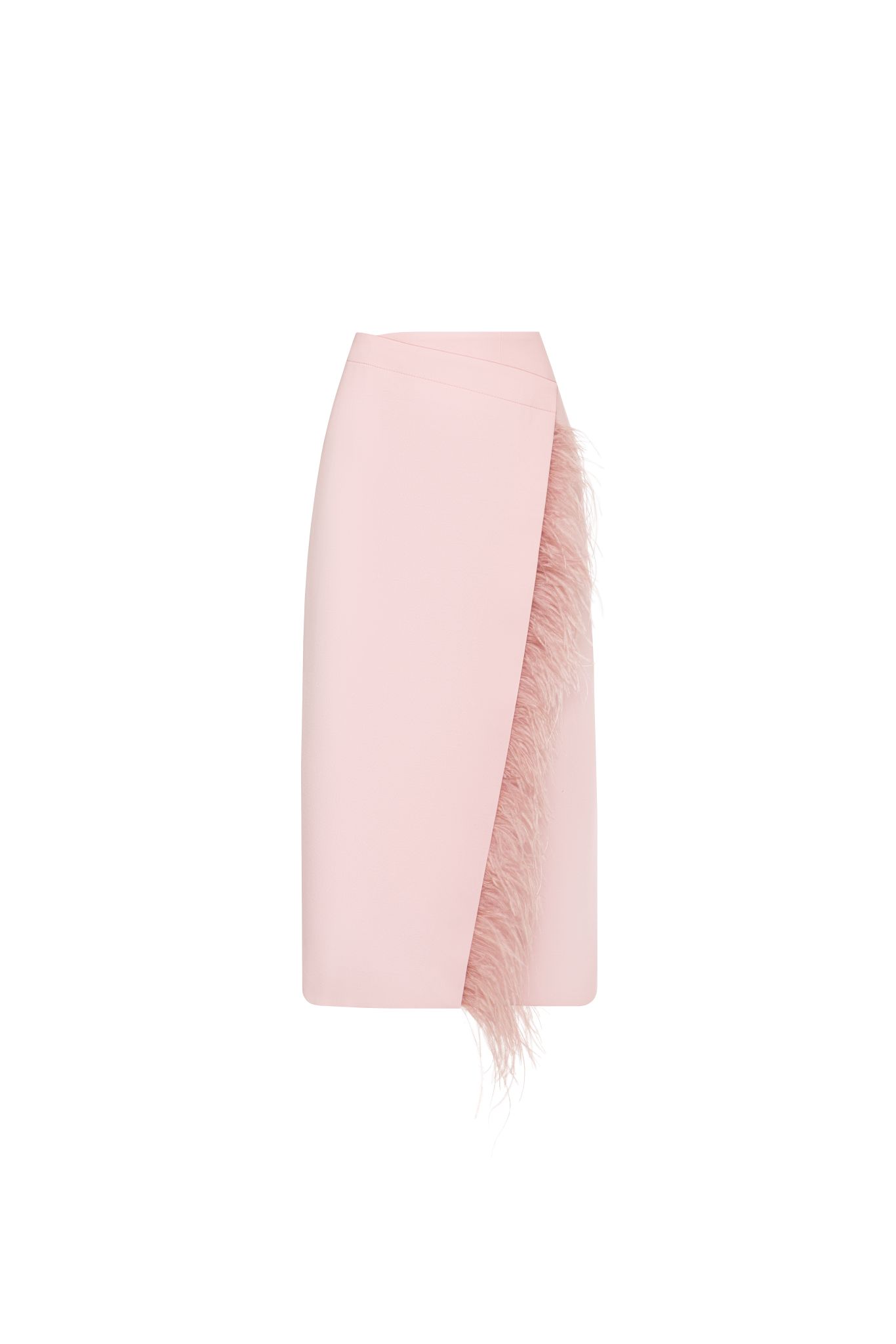 Skirt with festhers