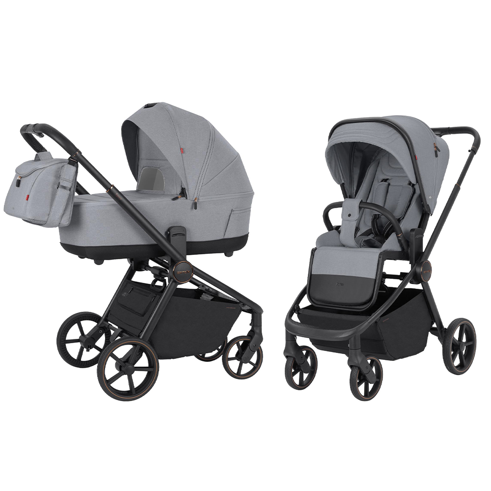 Коляска універсальна CARRELLO Epica 2025 CRL-8510 2в1 Silver Grey
