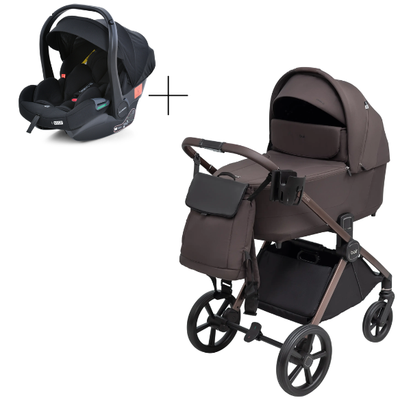 Коляска 3 в 1 Bair Pixel PC-06 Velvet Chocolate