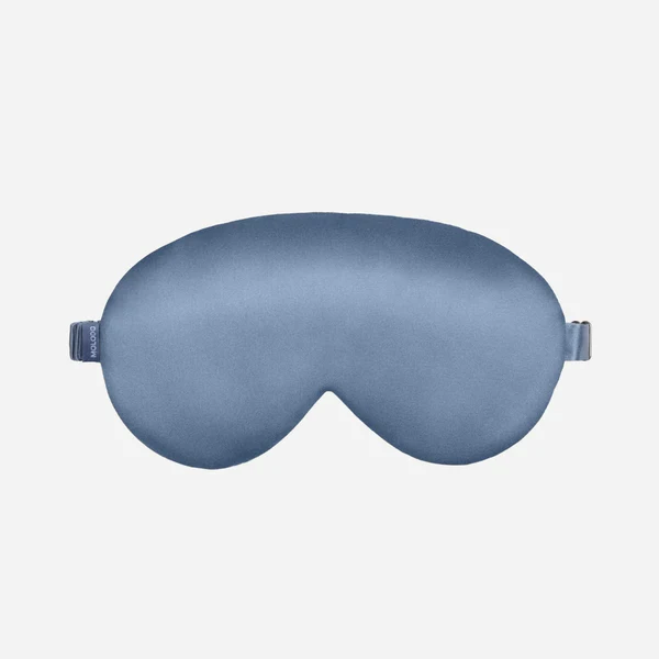 Шовкова маска для сну - MOLODO синього кольору