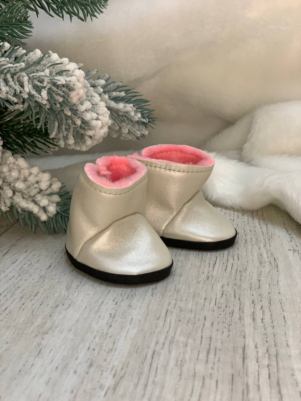 Зимове взуття, чобітки з хутром для Baby Born 43см