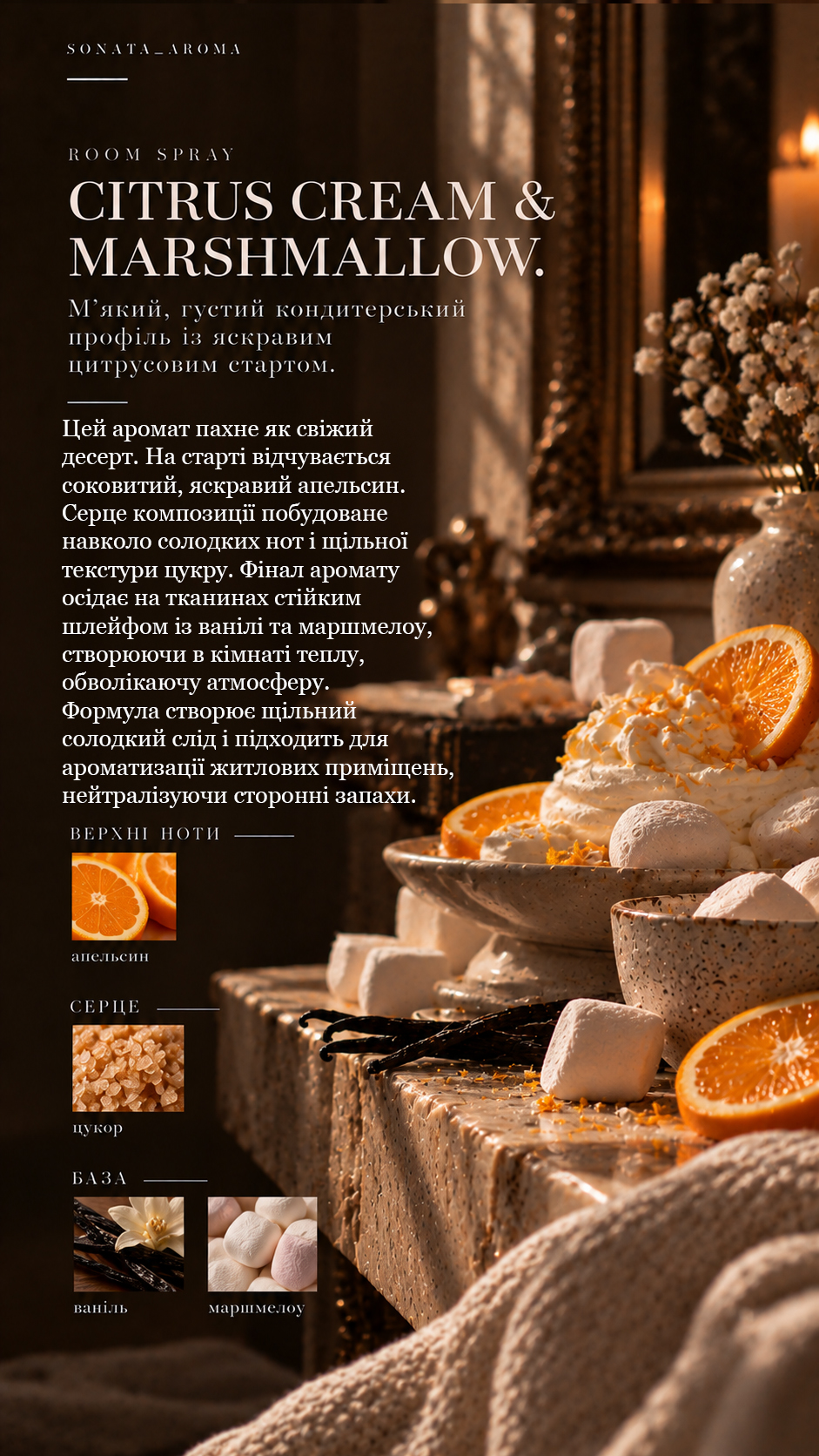 Рум спрей «CITRUS CREAM & MARSHMALLOW»