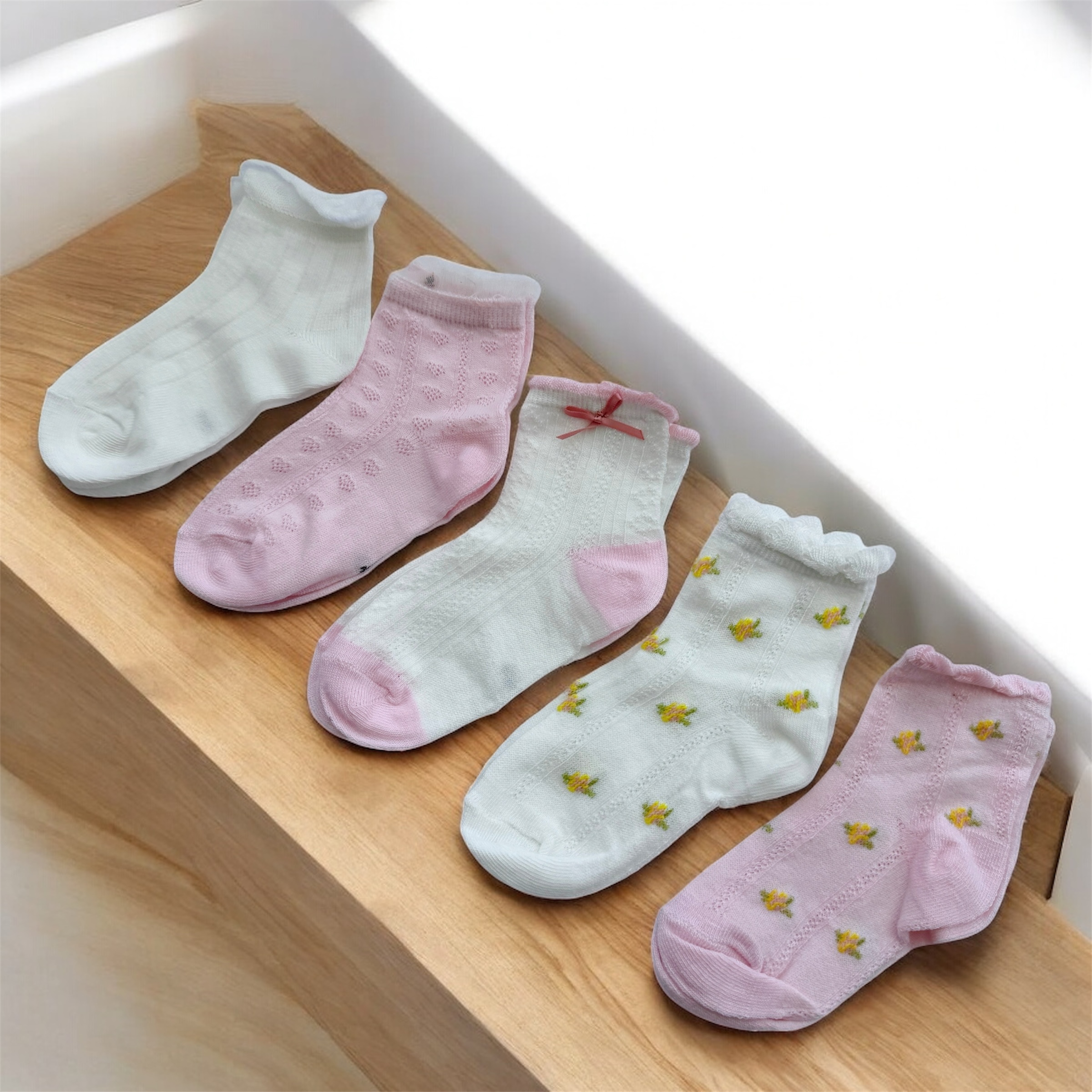 Носочки для діток з ажурні 1-3рочки квіточки