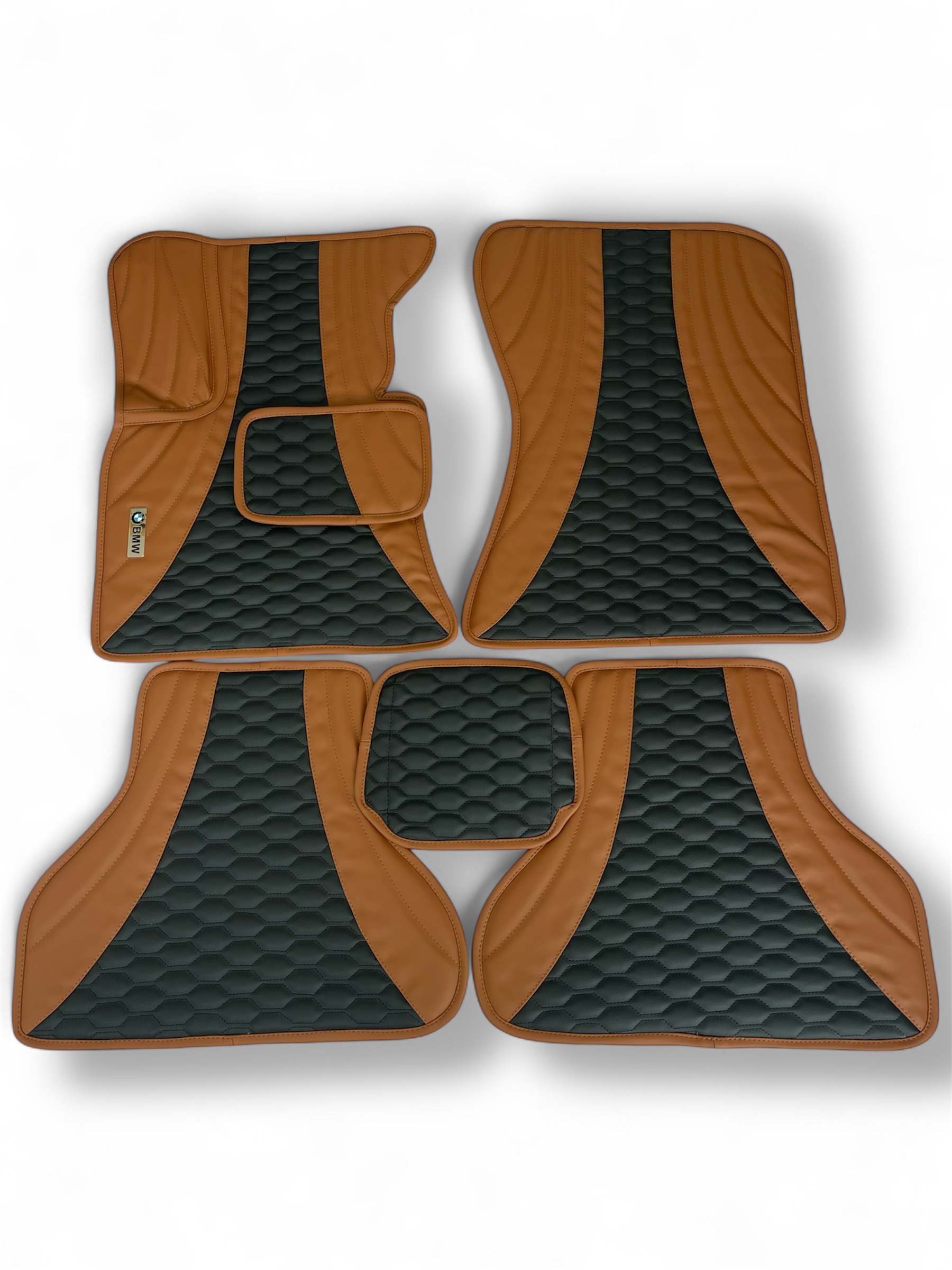 Килимки з екошкіри у дизайні Комбінований для Audi, BMW, Mecedes, Porshe, Toyota, Skoda, VW etc