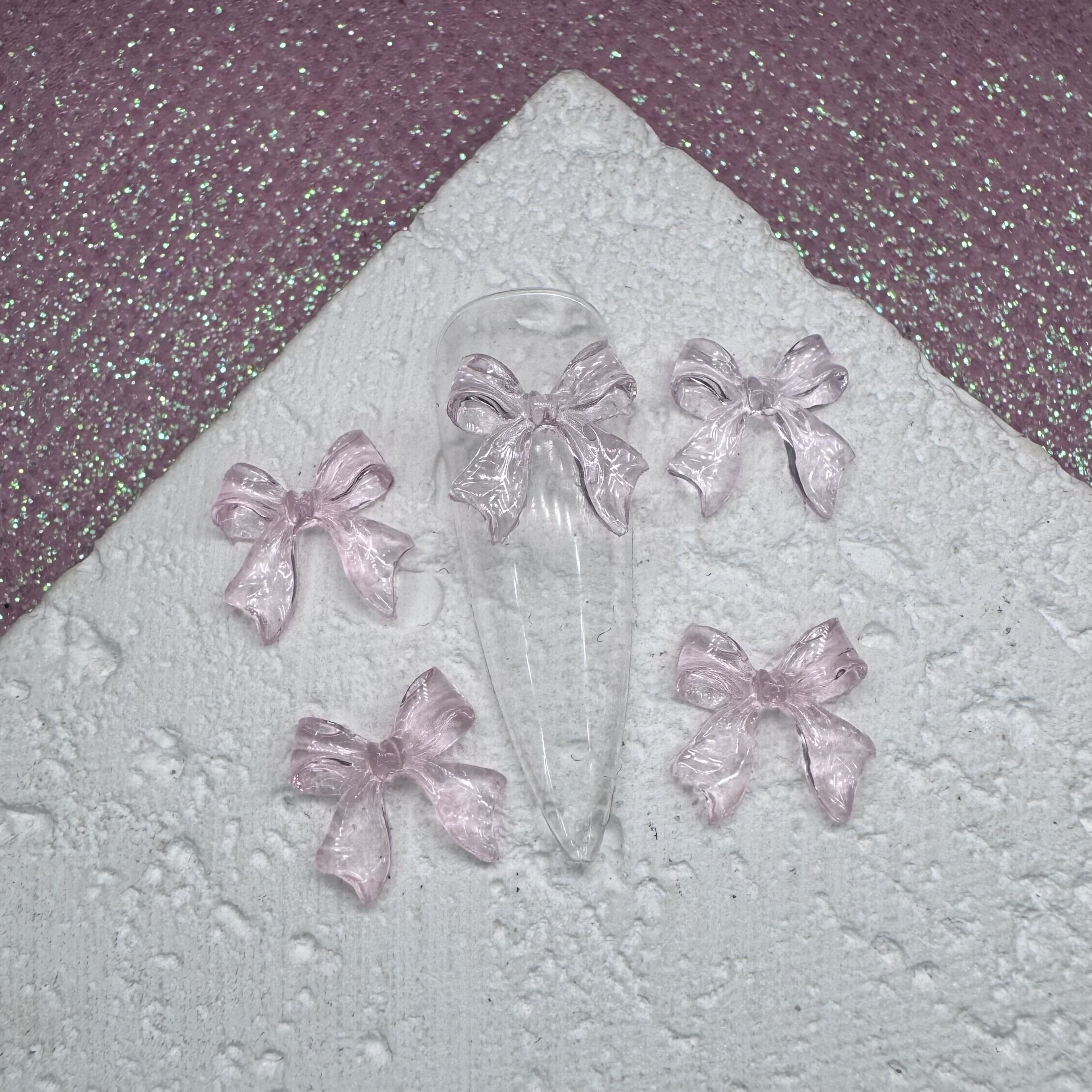 Фігурка для нігтів "Рожевий бантик"