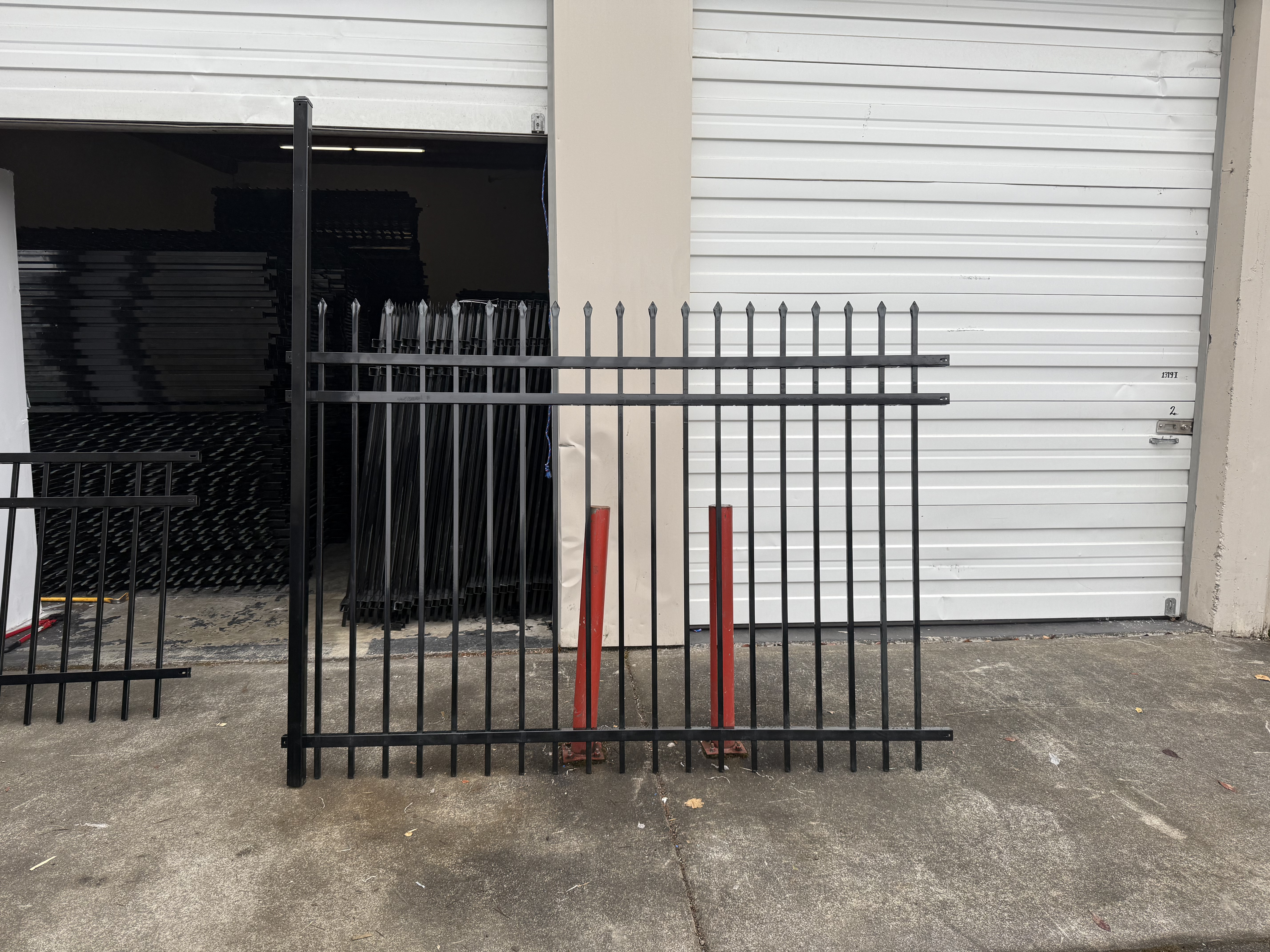 Ornamental Steel Fence | 3 Rail | Pressed Point | 6' x 8 Feet