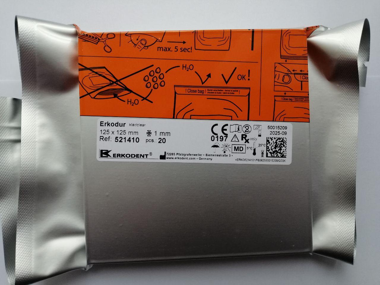 Пластина для кап Erkodur 1 мм (20 шт)