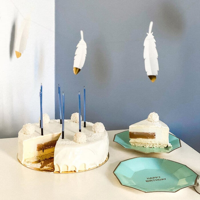 Гірлянда Lovely swan білі пір'їнки 1,6м