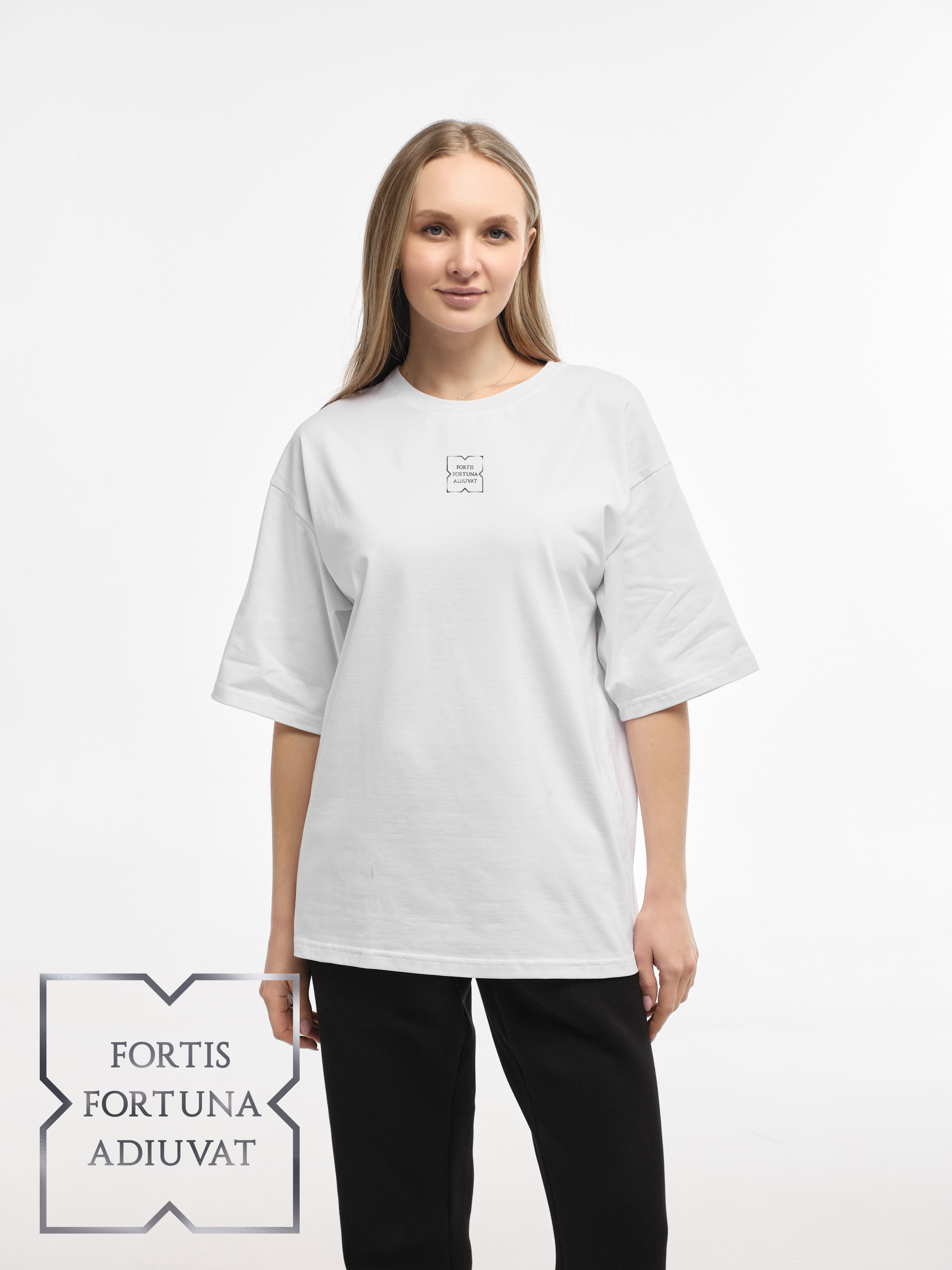 T-SHIRT "FORTIS FORTUNA ADIUVAT" | WHITE EMOTION | XT1