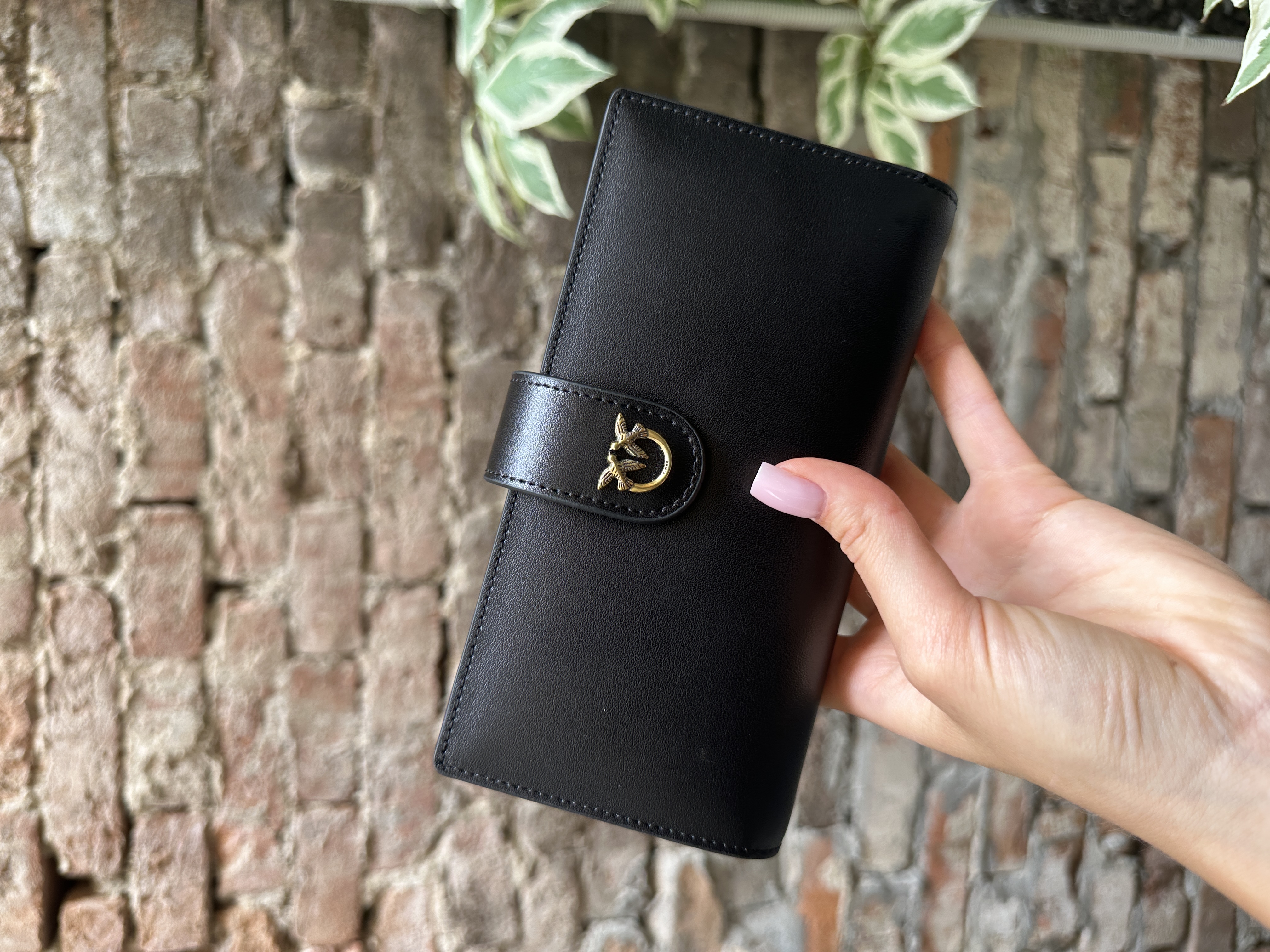 Pinko Leather Wallet Black