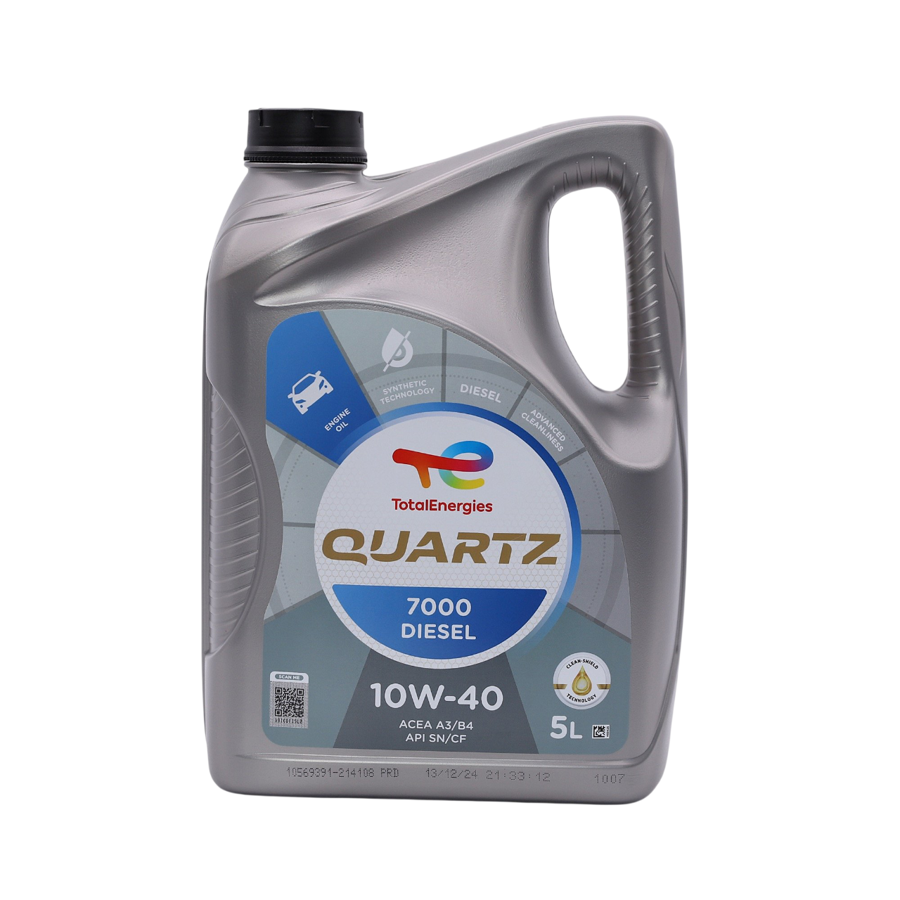 Олива моторна Total Quartz 7000 Diesel 10W-40 5L