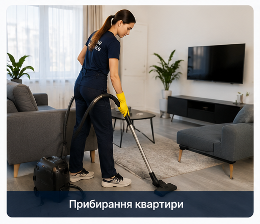 Підтримуюче прибирання 1 кімн. кв