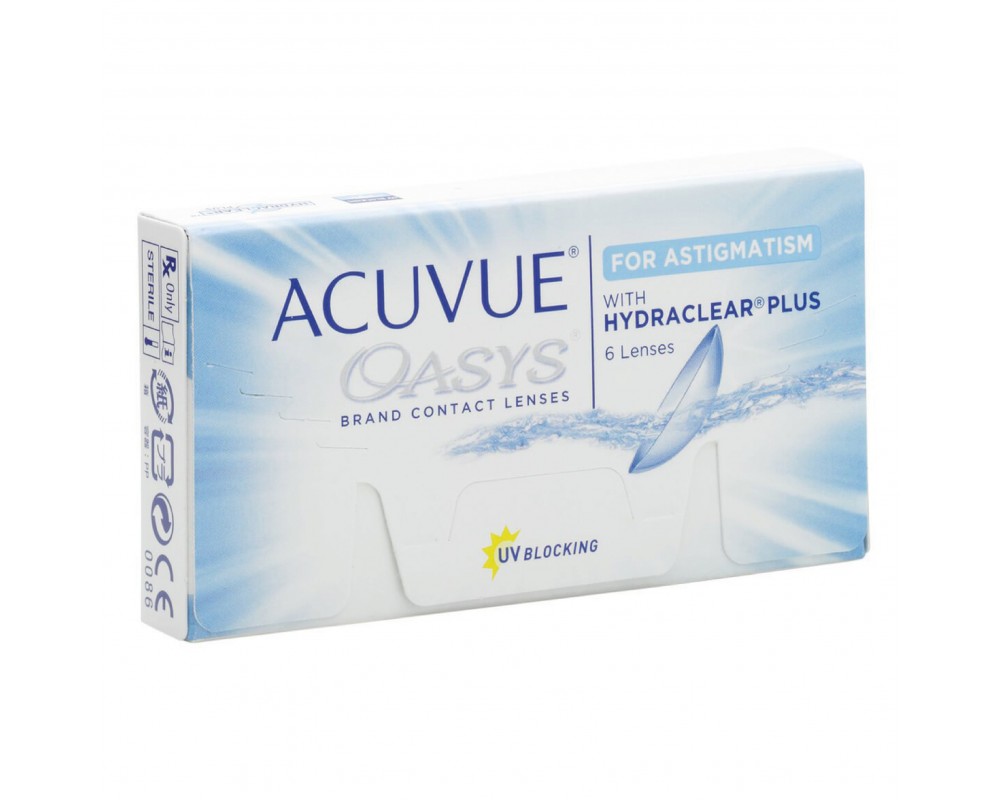 Контактні, двотижневі лінзи Acuvue Oasys for Astigmatism (6 шт.)