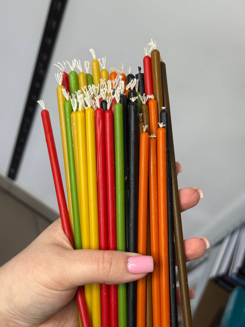 Набір воскових свічок 20 см (60 шт 6х10)