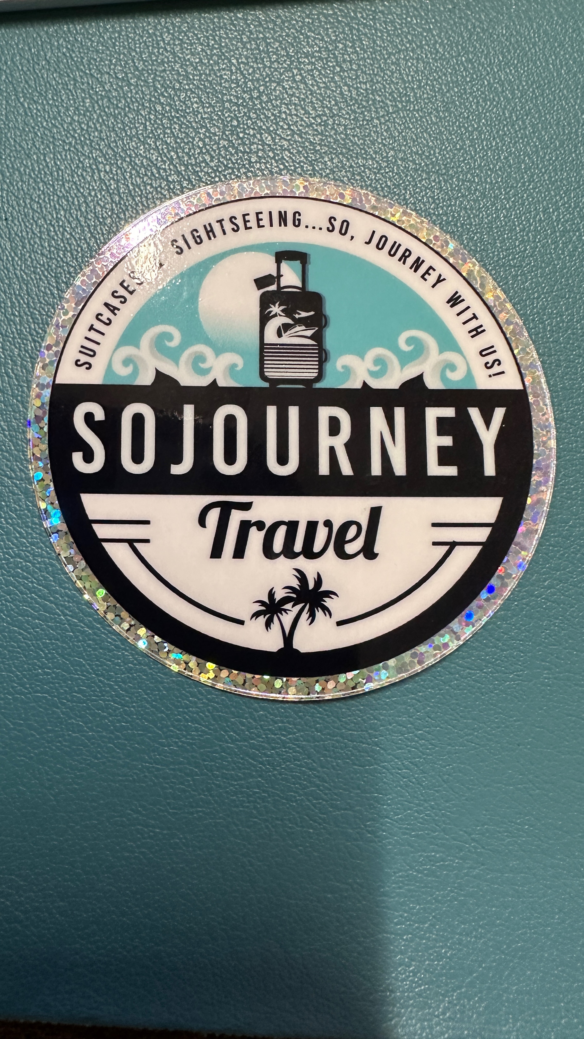 Sojourney Travel 3" Sparkle sticker