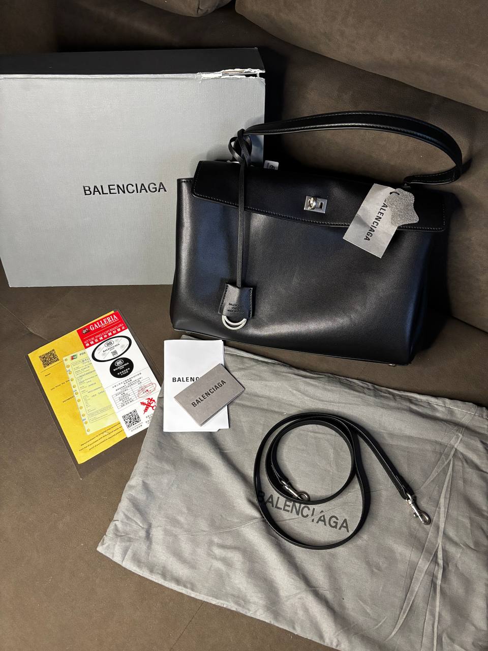Balenciaga Rodeo Large Black/Silver