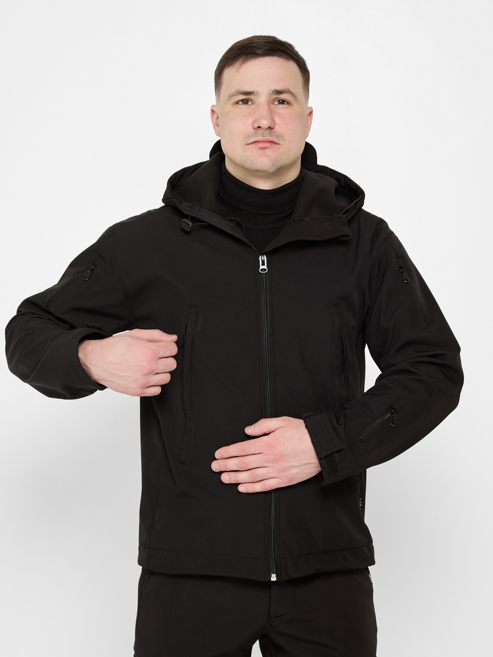 Куртка чоловіча UKM Softshell чорна