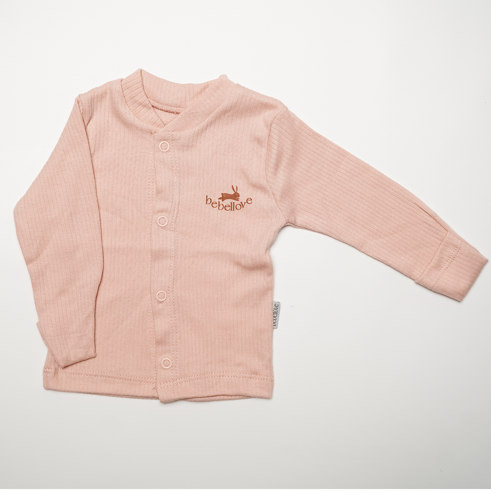 Кофтинка в пологовий 56-62 (0-3м.), пудра