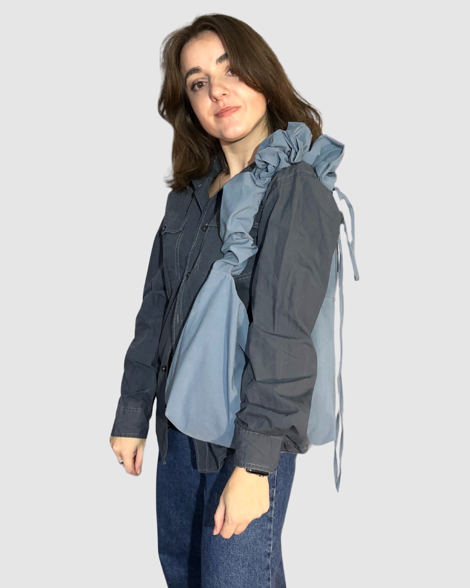 Crossbody Блакитно-сірий