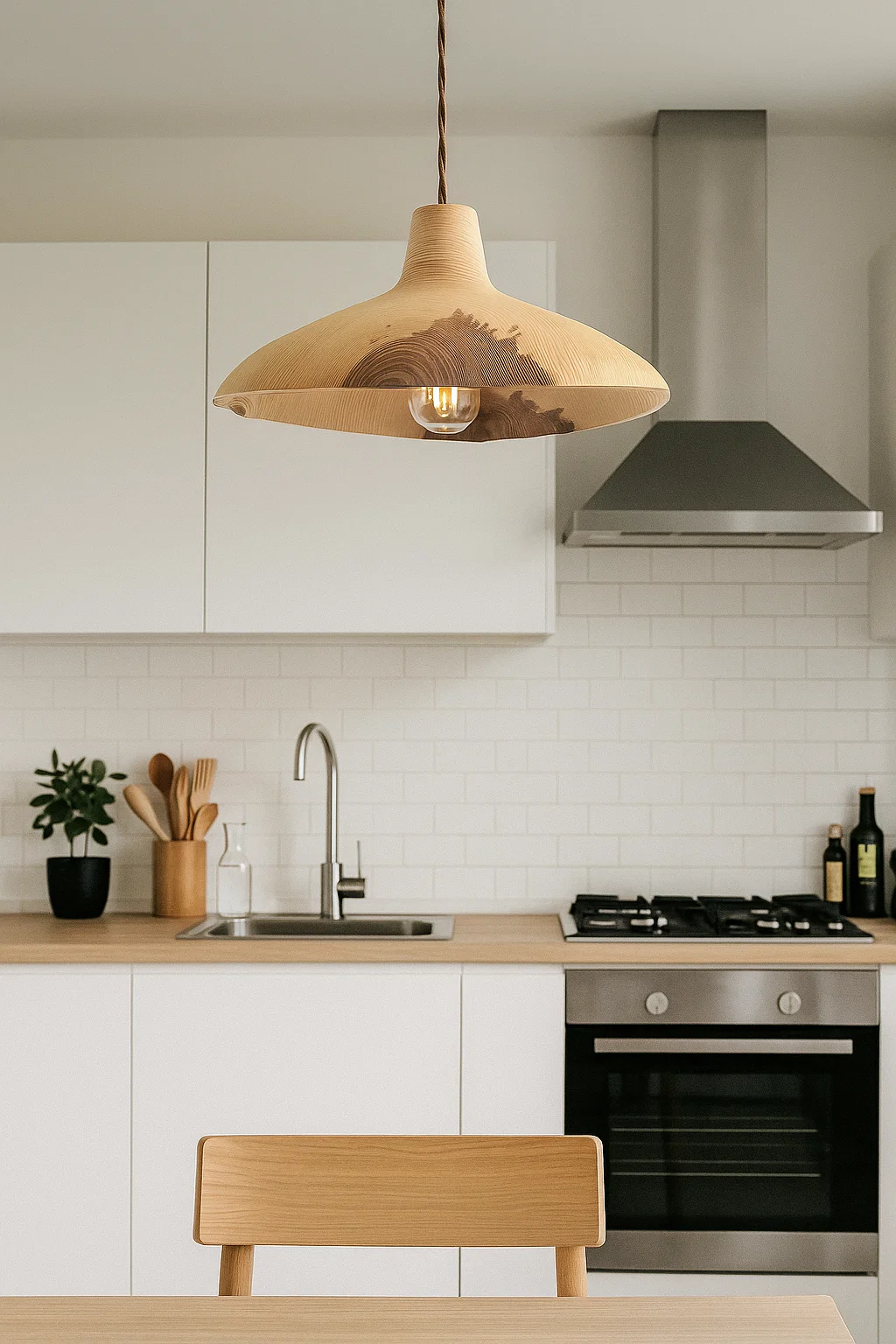 Підвісна люстра з ясена