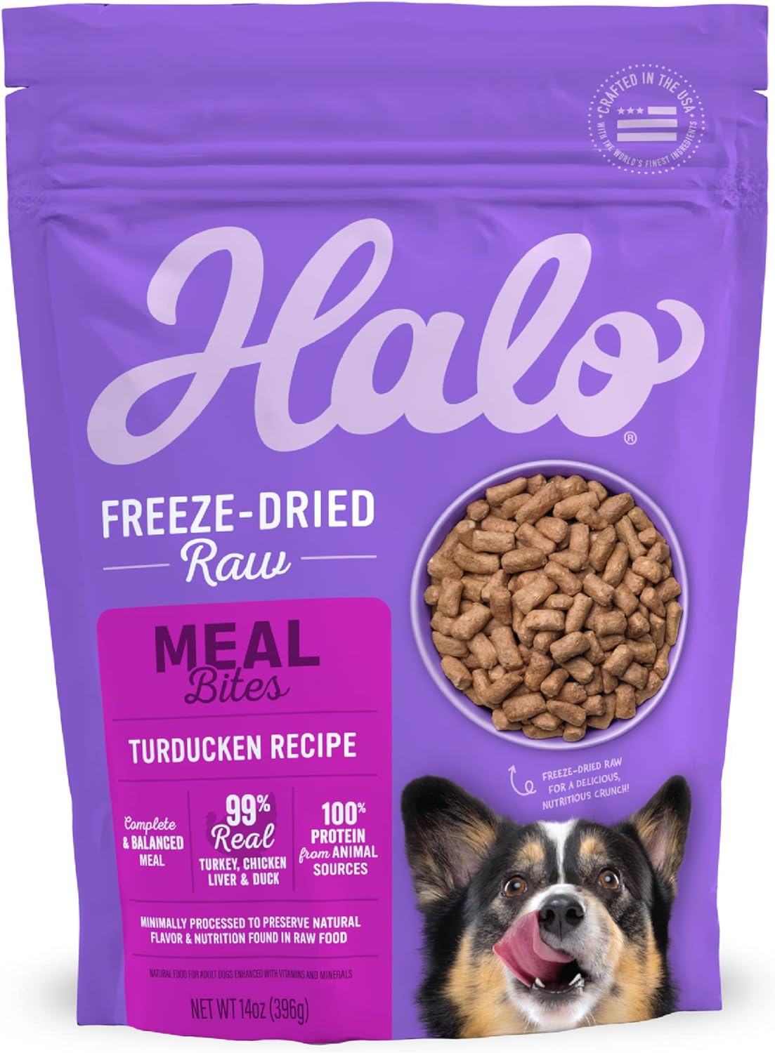 Halo Meal Bites Freeze Dried Raw Dog Food