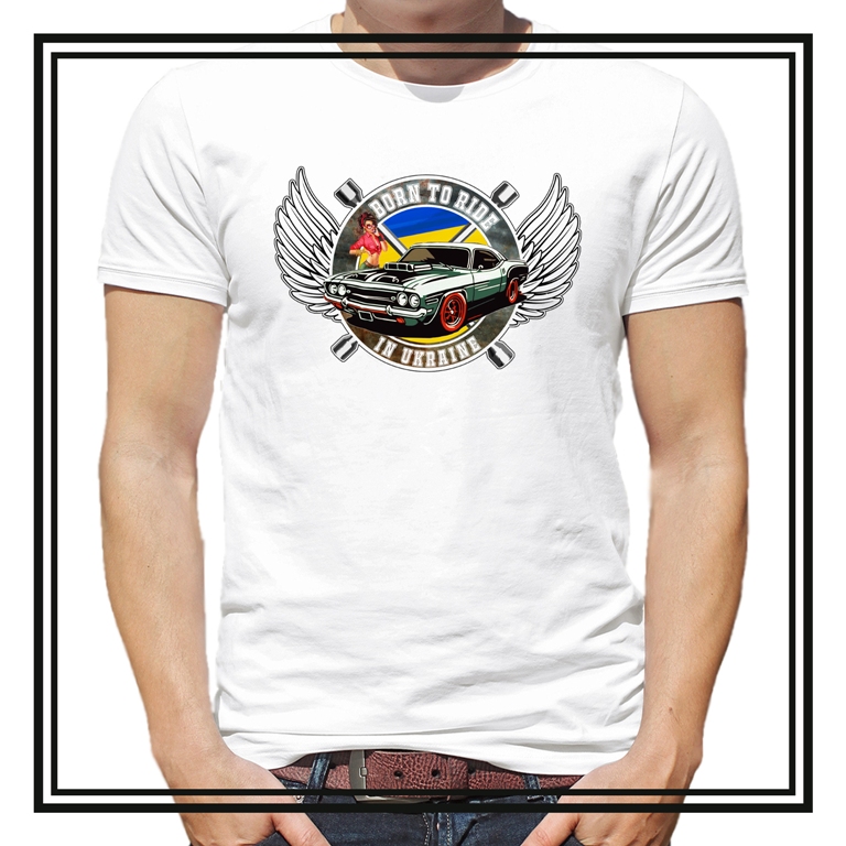Футболка  "Born to ride"