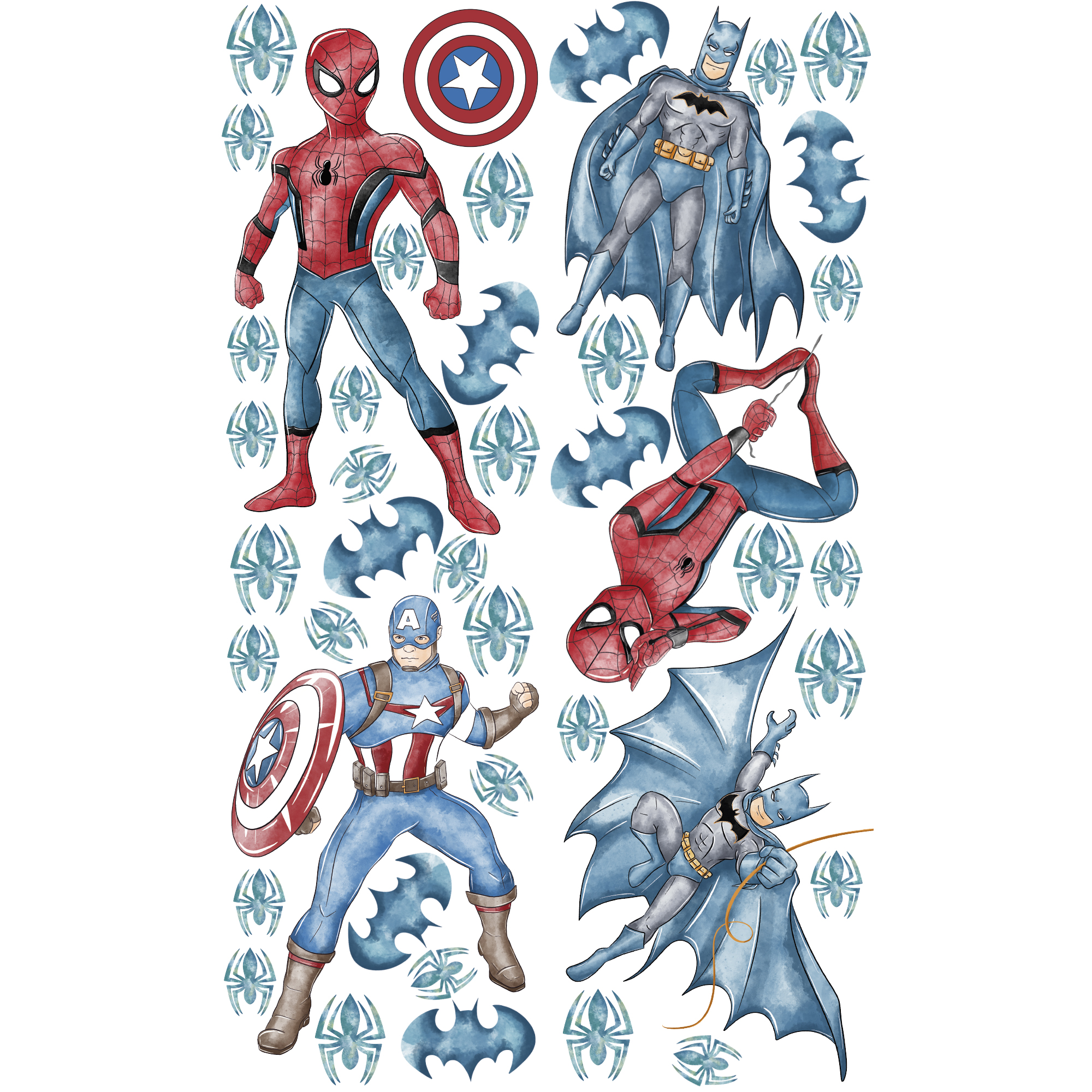 Наліпки "Супергерої 1.77"