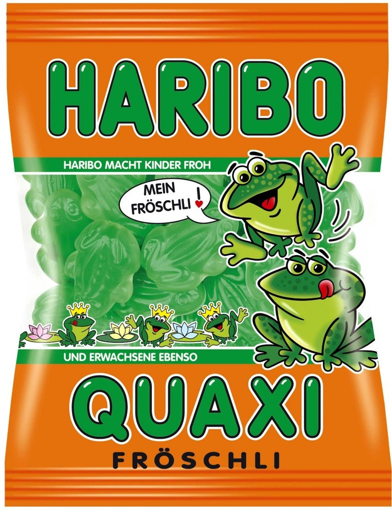 Жувальні цукерки HARIBO Quaxi жаби 100 г