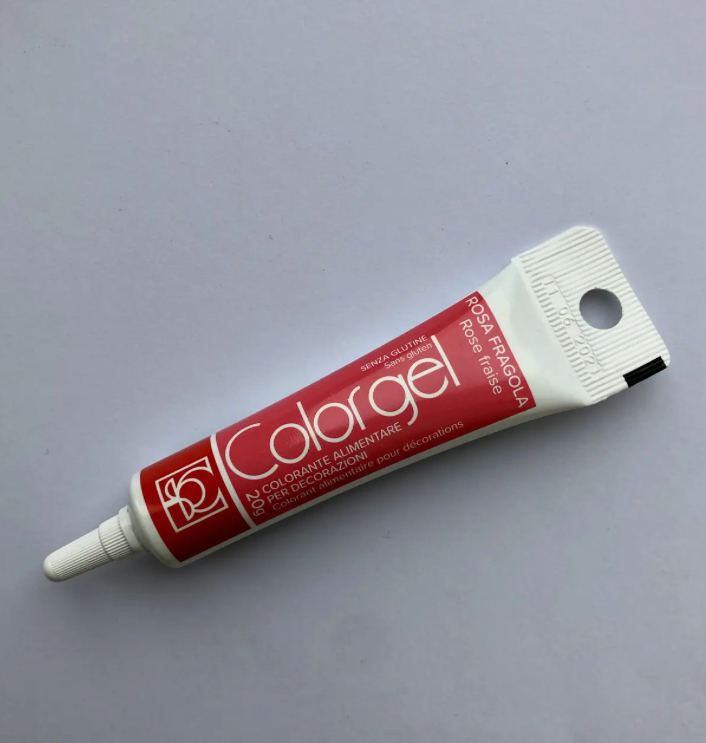 Барвник гелевий червоний Modecor Rosa Fragola