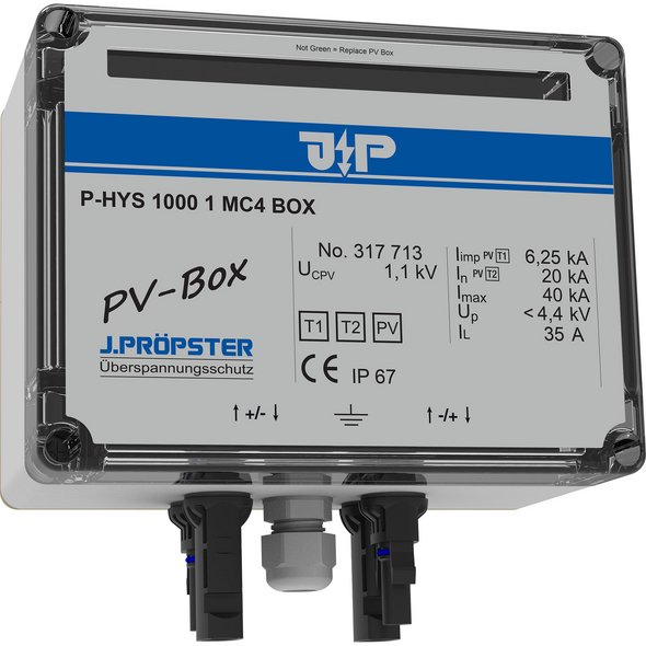 Комбінований ПЗІП -HYS 1000 1 MC4 BOX тип 1+2, IP 67, PV