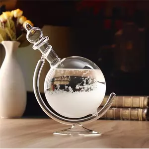 Глобус великий, крапля Storm glass на скляній підставці