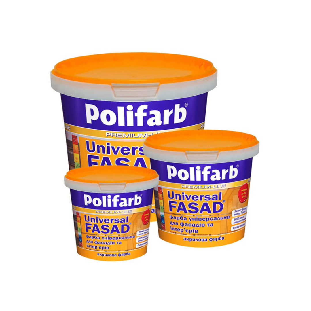 Фарба фасадна Polifarb Універсалфасад база середня 3 л