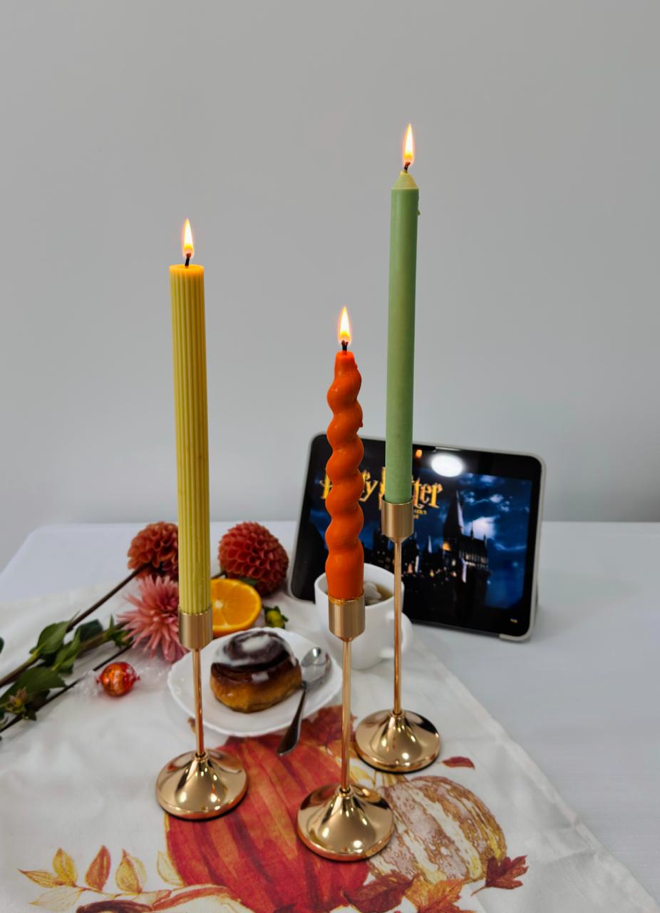 Taper Candles, Full Set of 3