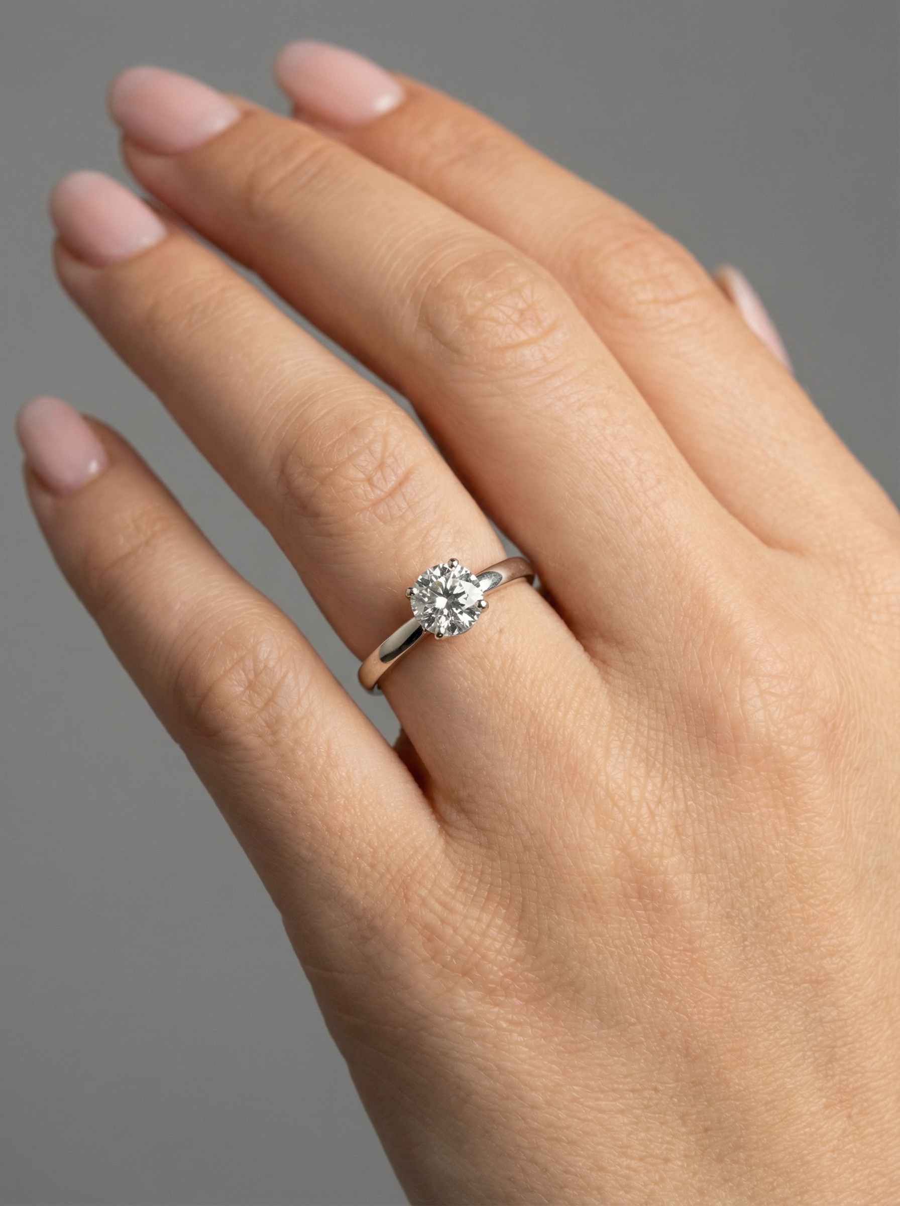 Каблучка з мусанітом 5 мм