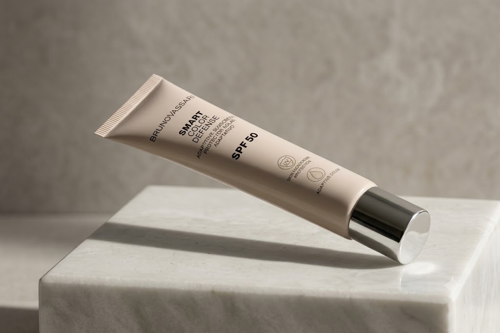 Сонцезахисний крем з тоном SPF 50 Bruno Vassari | Захист мікробіому шкіри