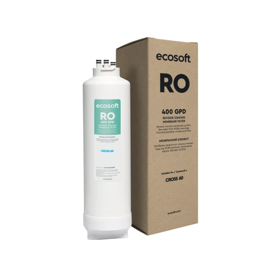 Мембрана Ecosoft 400GPD для фільтра зворотного осмосу CROSS60 (CSVRO400DFRO)