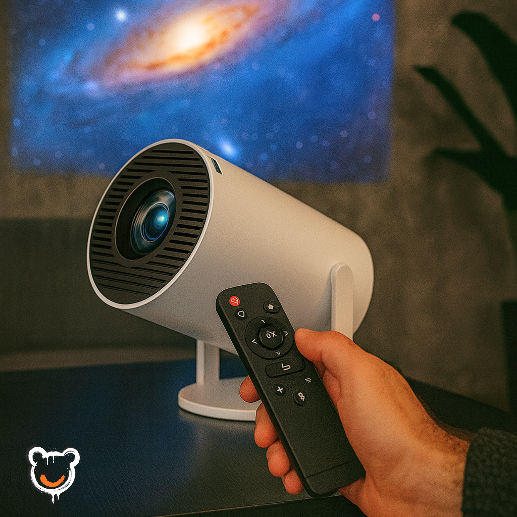 Міні проектор 4К, з WiFi та Bluetooth + пульт