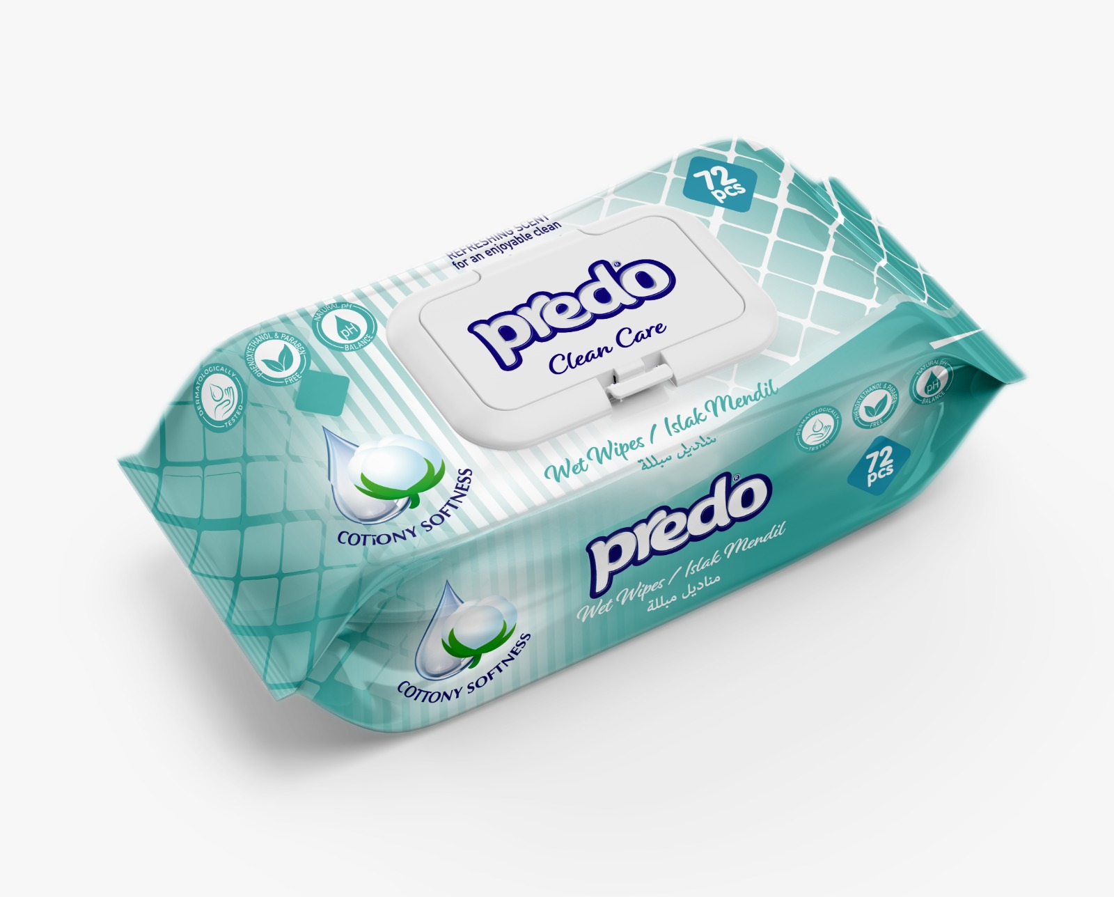 Predo Clean Care Chusteczki Nawilżane 72 szt.