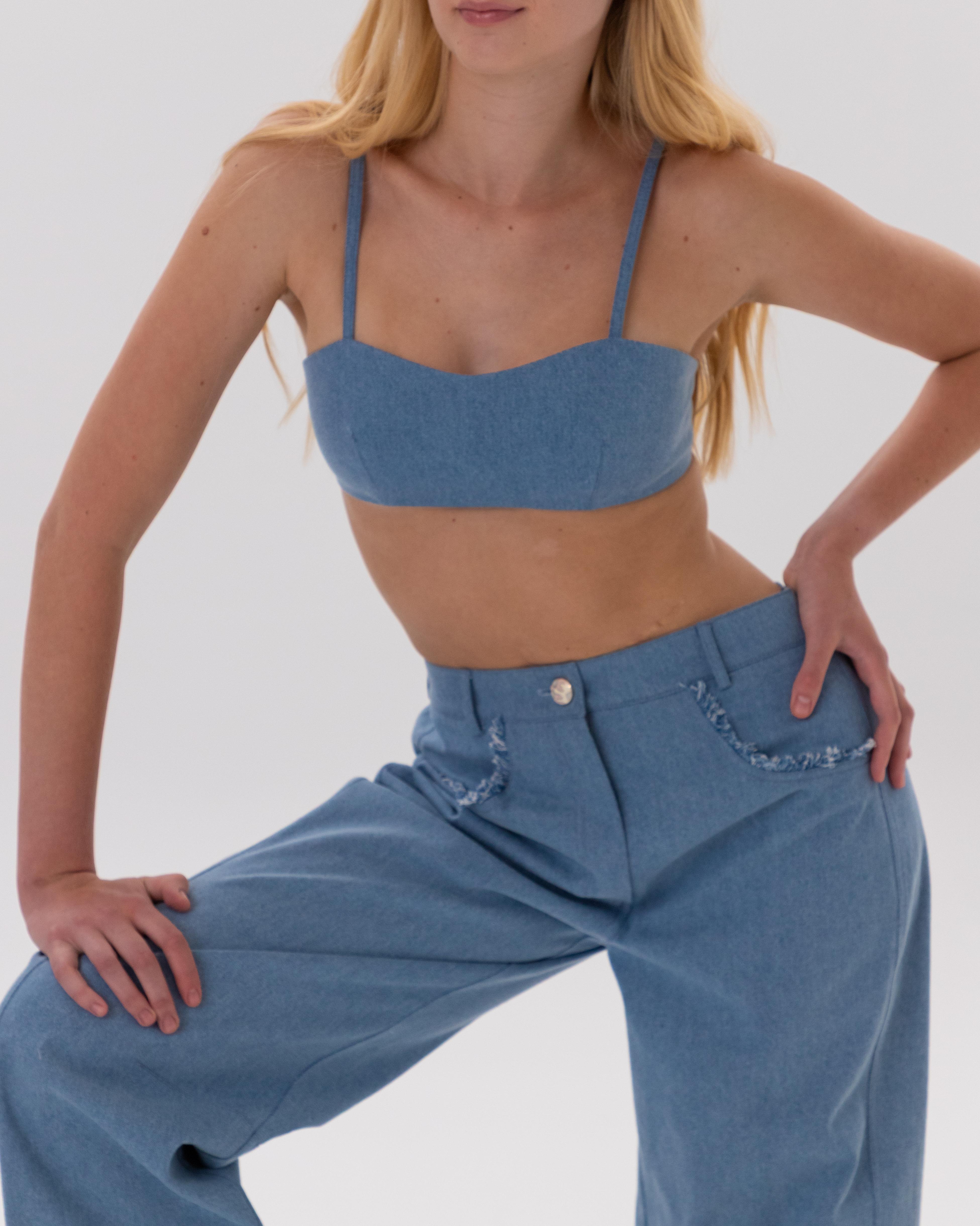 Denim top