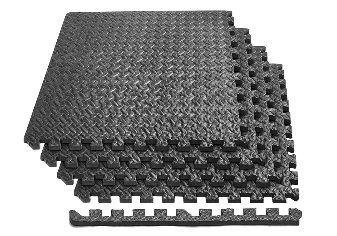 Татамі мат EasyFit SwallowTail-2 4 шт (60х60х2 см) пазл ластівчин хвіст з бортиком