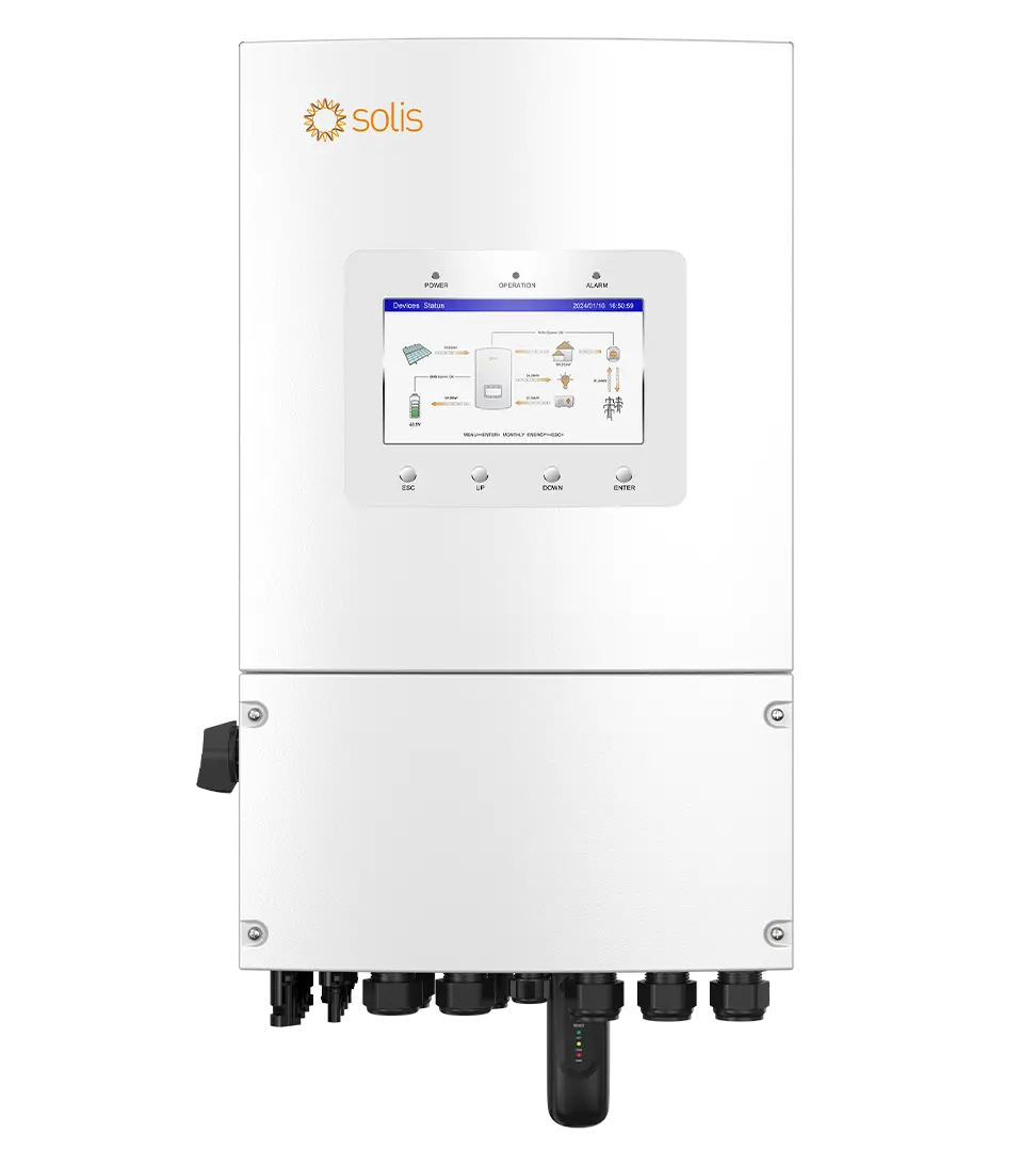 Гібридний інвертор Solis 8 кВт S6-EH1P8K-L-PLUS, 1 фаза