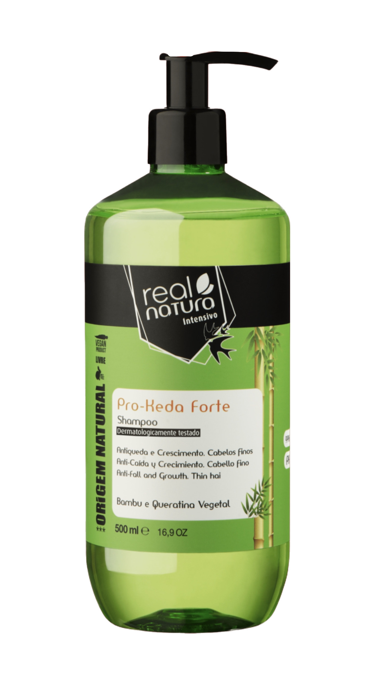 Шампунь Real Natura PRO-KEDA FORTE проти випадіння волосся 500 мл