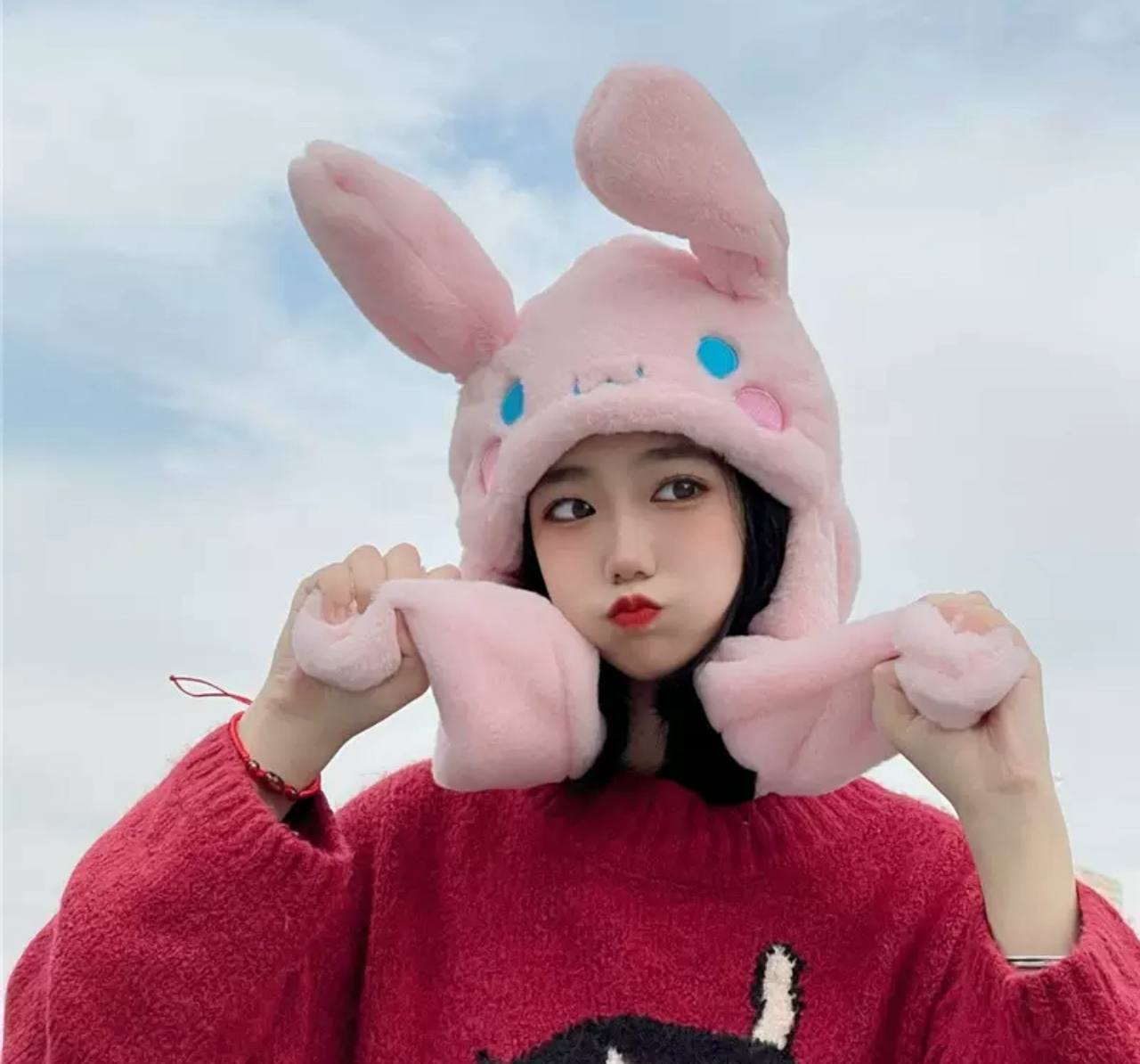 Шапка рожева Мелоді з вушками, що рухаються