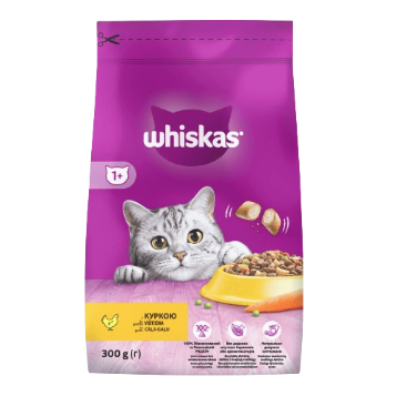 Сухий корм для котів Віскас (Whiskas) з куркою, 300 г