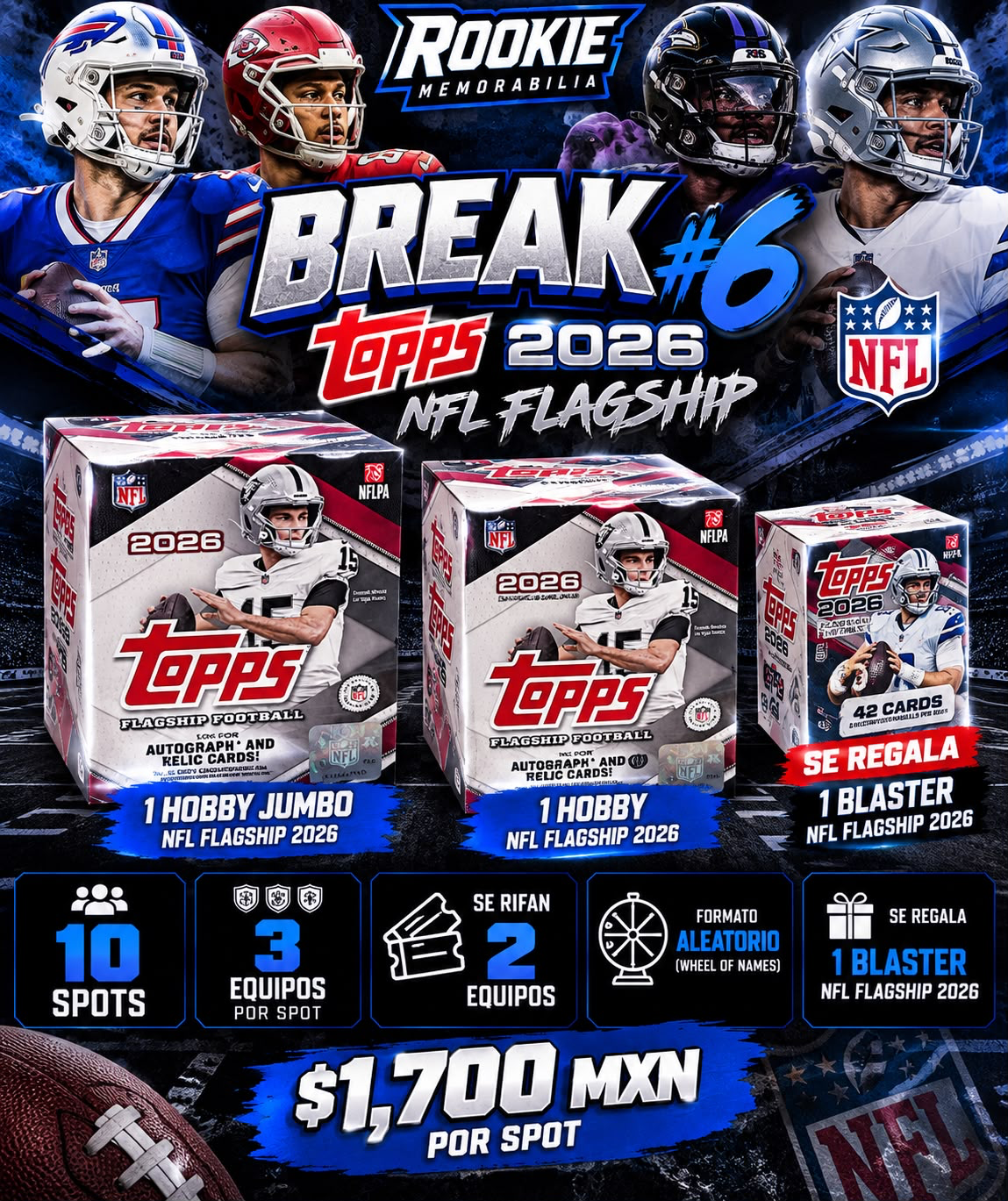 BREAK #6 TOPPS NFL FLAGSHIP 2026